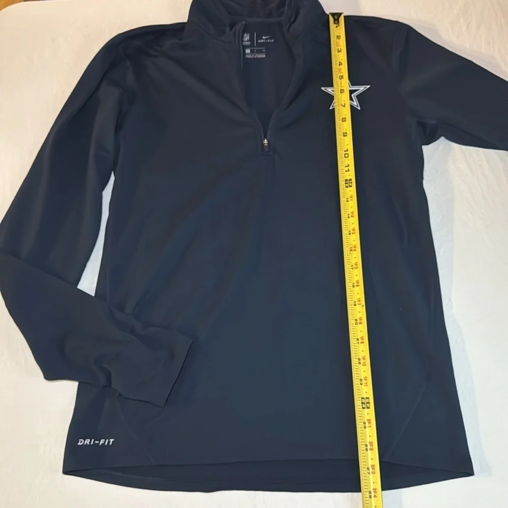 Nike Dallas Cowboys Navy Quarter Zip Pullover Size Adult Small EUC